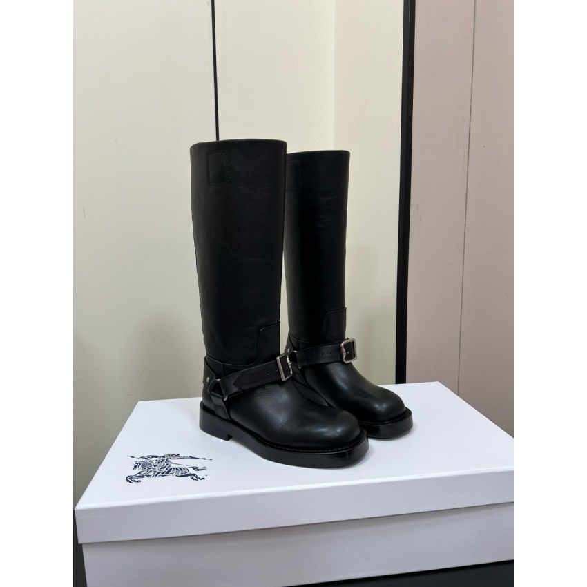 Bv*b*rry Leather Saddle High Boots  , Size 35-40