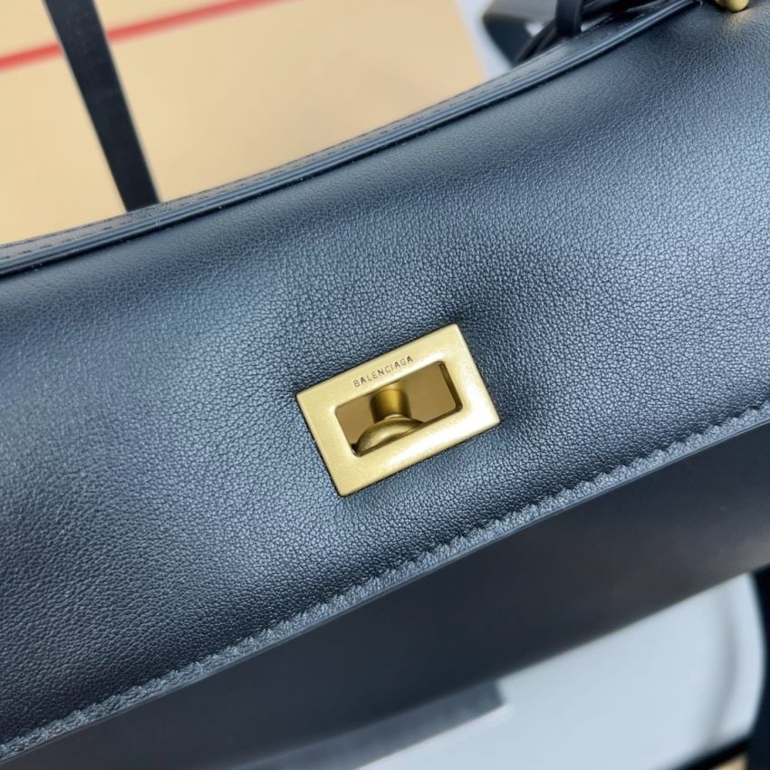 Ba1en*iaga Rodeo Small  Handbag- Black