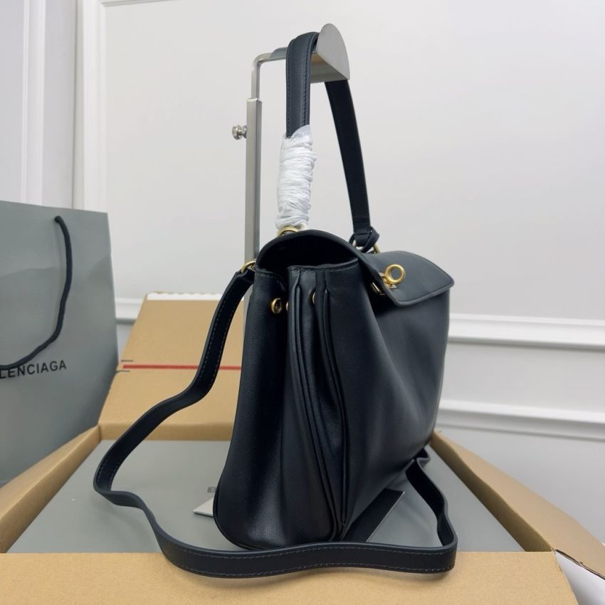 Ba1en*iaga Rodeo Small  Handbag- Black